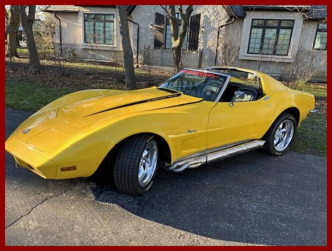 Chevrolet Corvette  1973 yellow