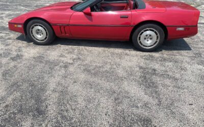 Chevrolet Corvette  1986 red