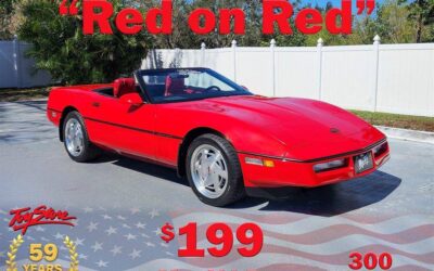 Chevrolet Corvette  1989 red