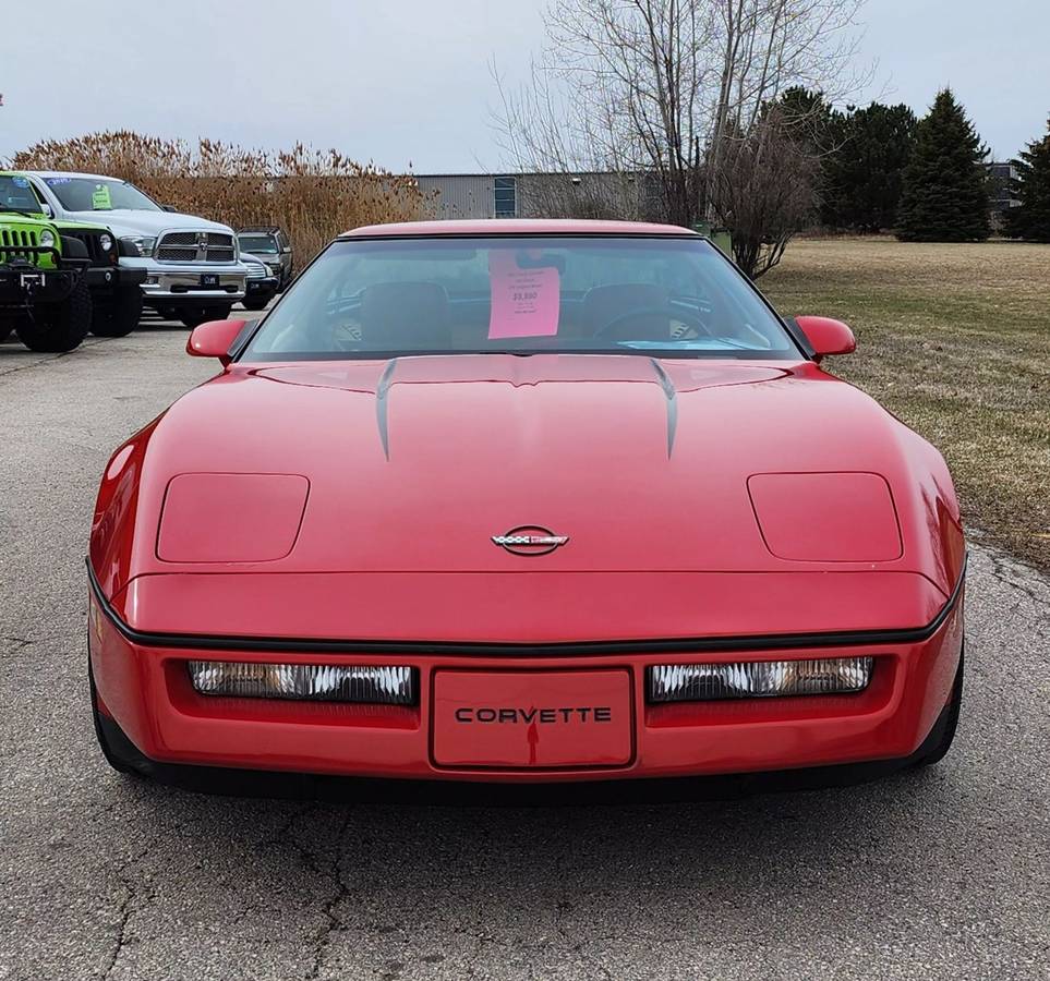 Chevrolet-Corvette-1990-red-1