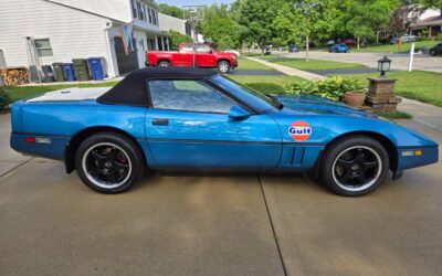 Chevrolet Corvette convertible  1989 blue