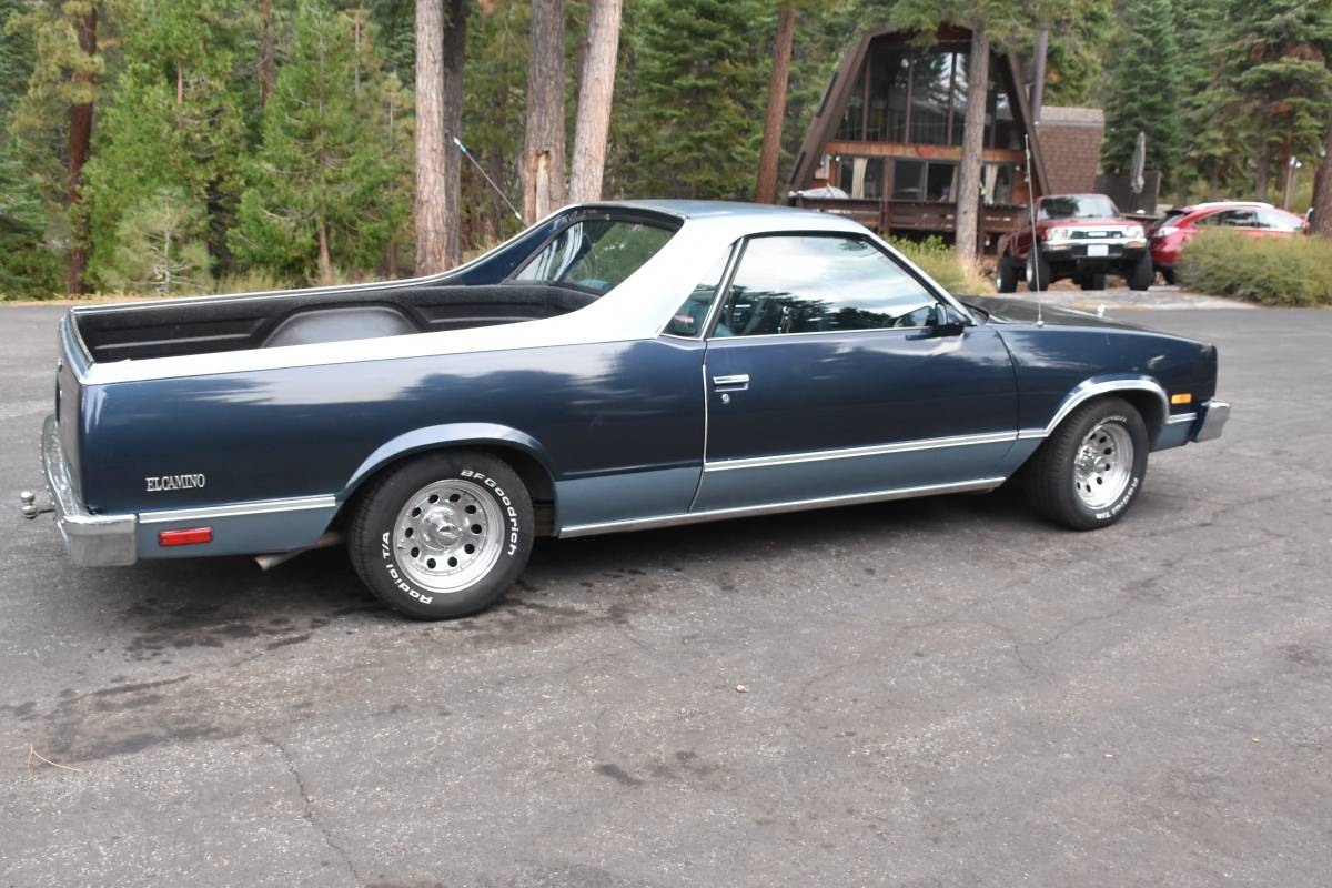 Chevrolet El camino 1/2 ton nominal  1986 blue