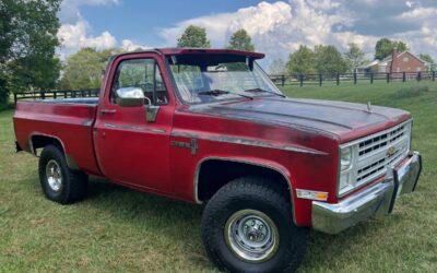 Chevrolet K10 4x4  1985 red
