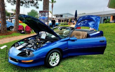 Chevrolet Z28 camaro convertible  1995 blue