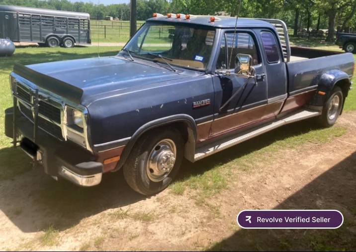 Dodge D-series diesel  1992 blue
