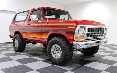 Ford Bronco  1979 red