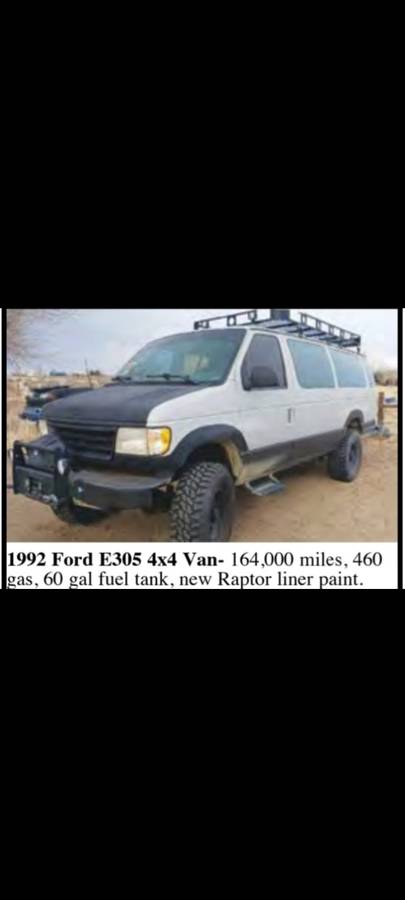 Ford-E350-van-1992-grey