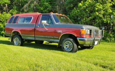 Ford F-150  1990 red
