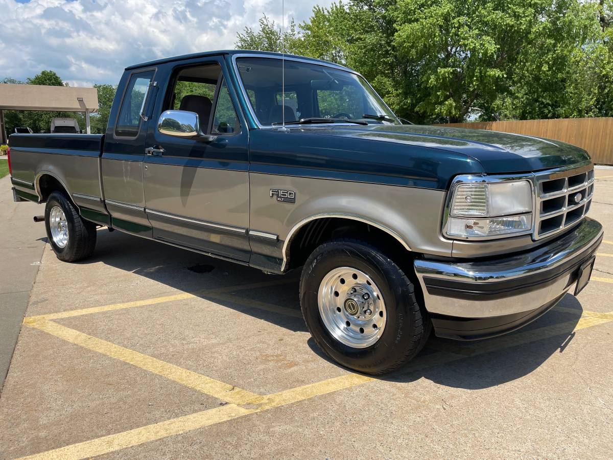 Ford-F-150-xlt-extended-cab-1995-green-6