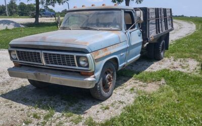 Ford F-350  1970 blue