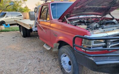 Ford F-350 diesel  1993 red