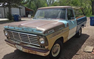 Ford F100  1967 blue