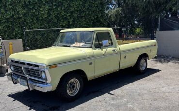 Ford-F100-custom-1975-yellow-1