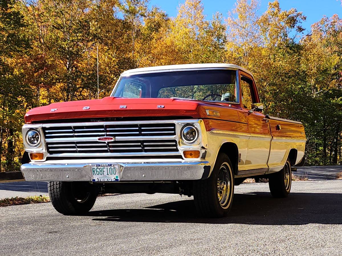 Ford-F100-ranger-camper-special-1968-red