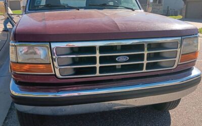 Ford F350  1993 red