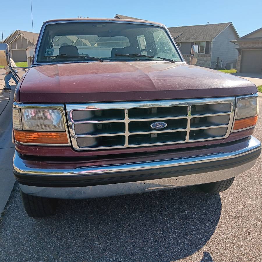 Ford F350  1993 red