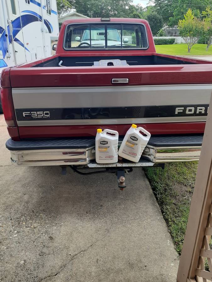 Ford-F350-xlt-super-duty-1990-red-4