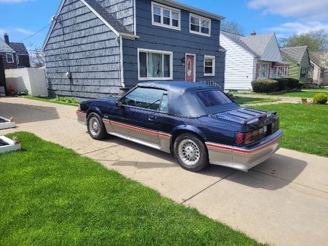 Ford Mustang  1988 blue