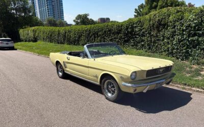 Ford Mustang convertible  1966 yellow