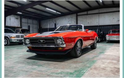 Ford Mustang convertible  1972 red