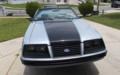 Ford Mustang convertible  1983 blue