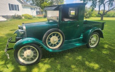 Ford - model a - pickup  1929 green