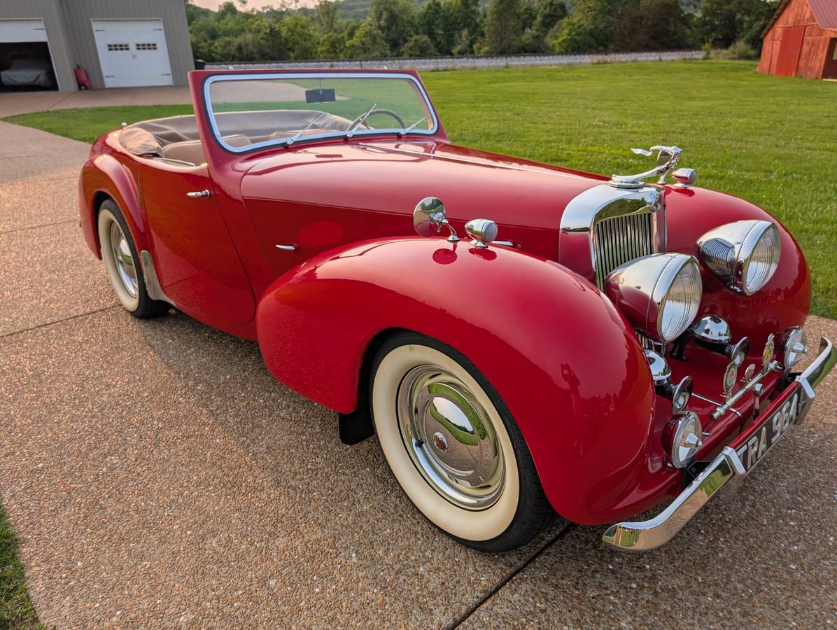 Jaguar 2000 cabriolet  1949 red