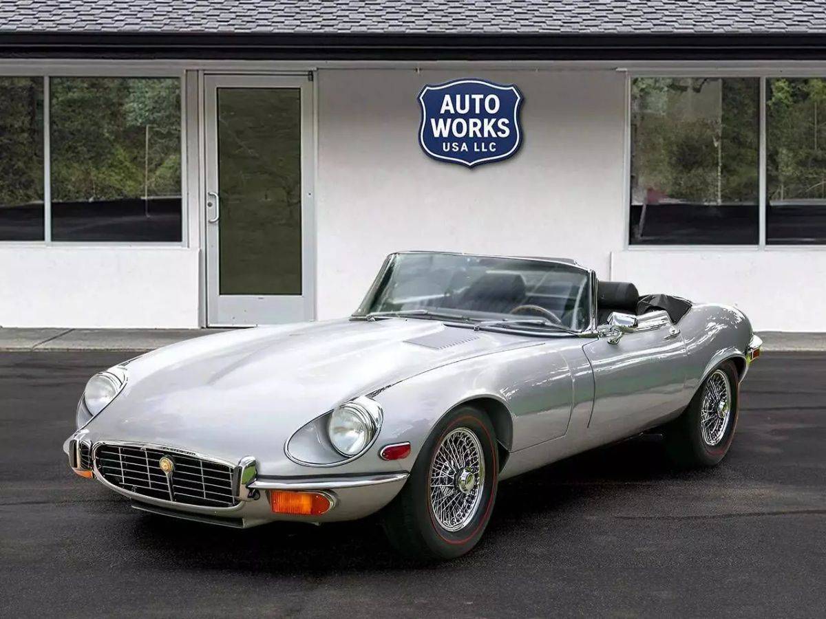 Jaguar Xke  1974 silver