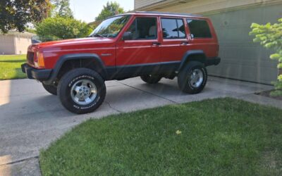 Jeep Cherokee  1995 red