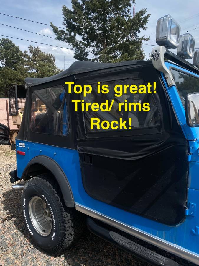 Jeep Cj77  1977 blue
