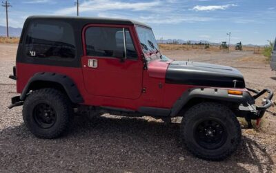 Jeep Wrangler  1989 red
