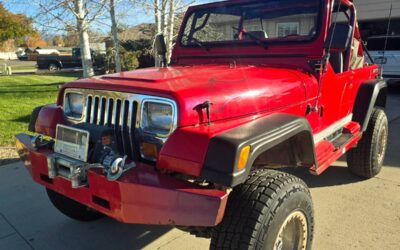 Jeep Wrangler  1989 red