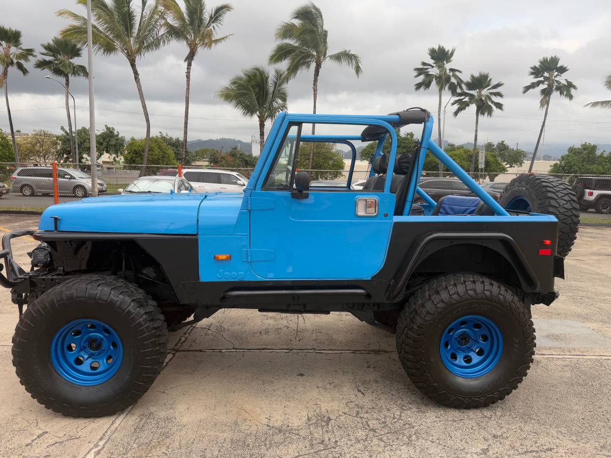 Jeep Wrangler  1991 blue