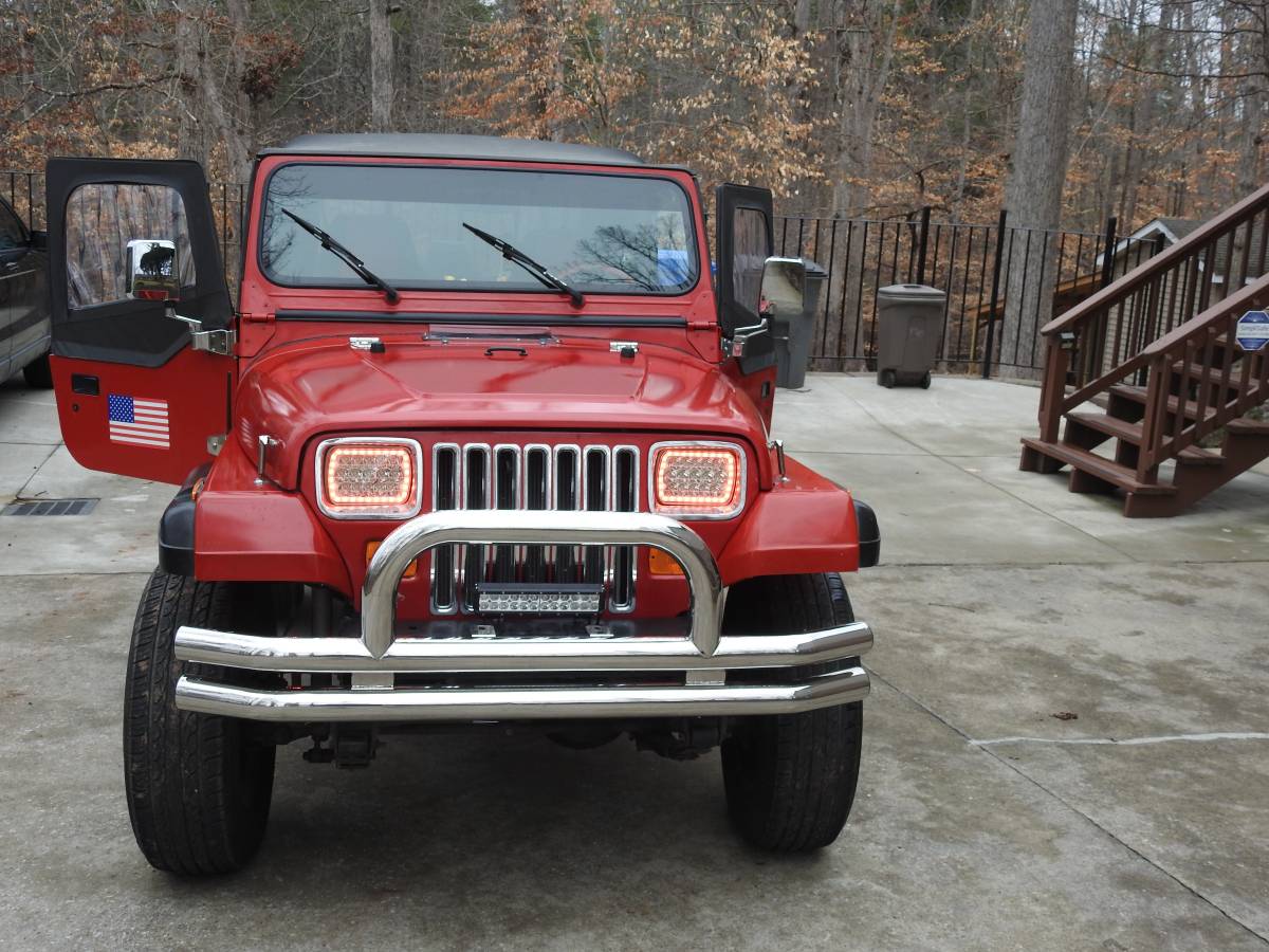 Jeep Wrangler  1994 red