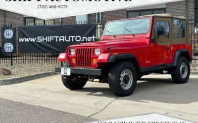 Jeep Wrangler  1995 red