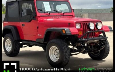 Jeep Wrangler s -- 5 spd  1992