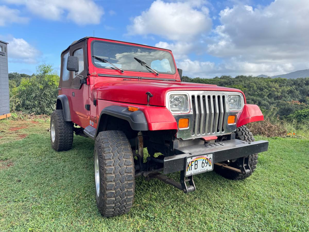 Jeep Wrangler yj  1989 red