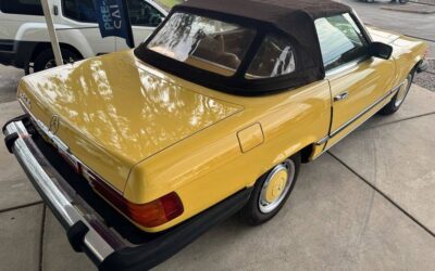 Mercedes-benz 450sl  1976 yellow