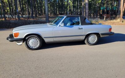 Mercedes-benz 560sl  1988 silver