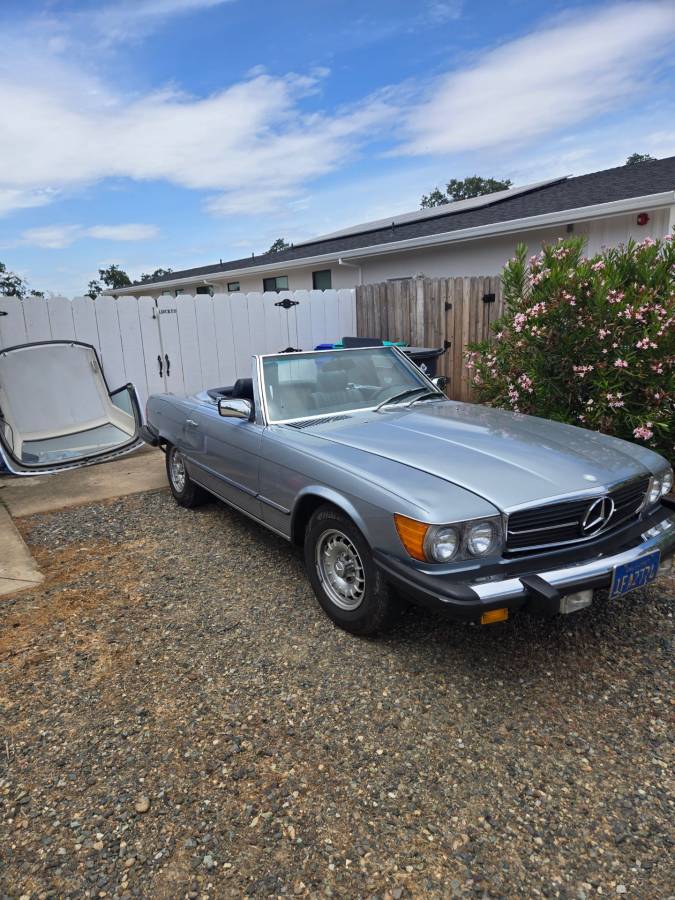 Mercedes-benz Benz 380sl  1982 silver