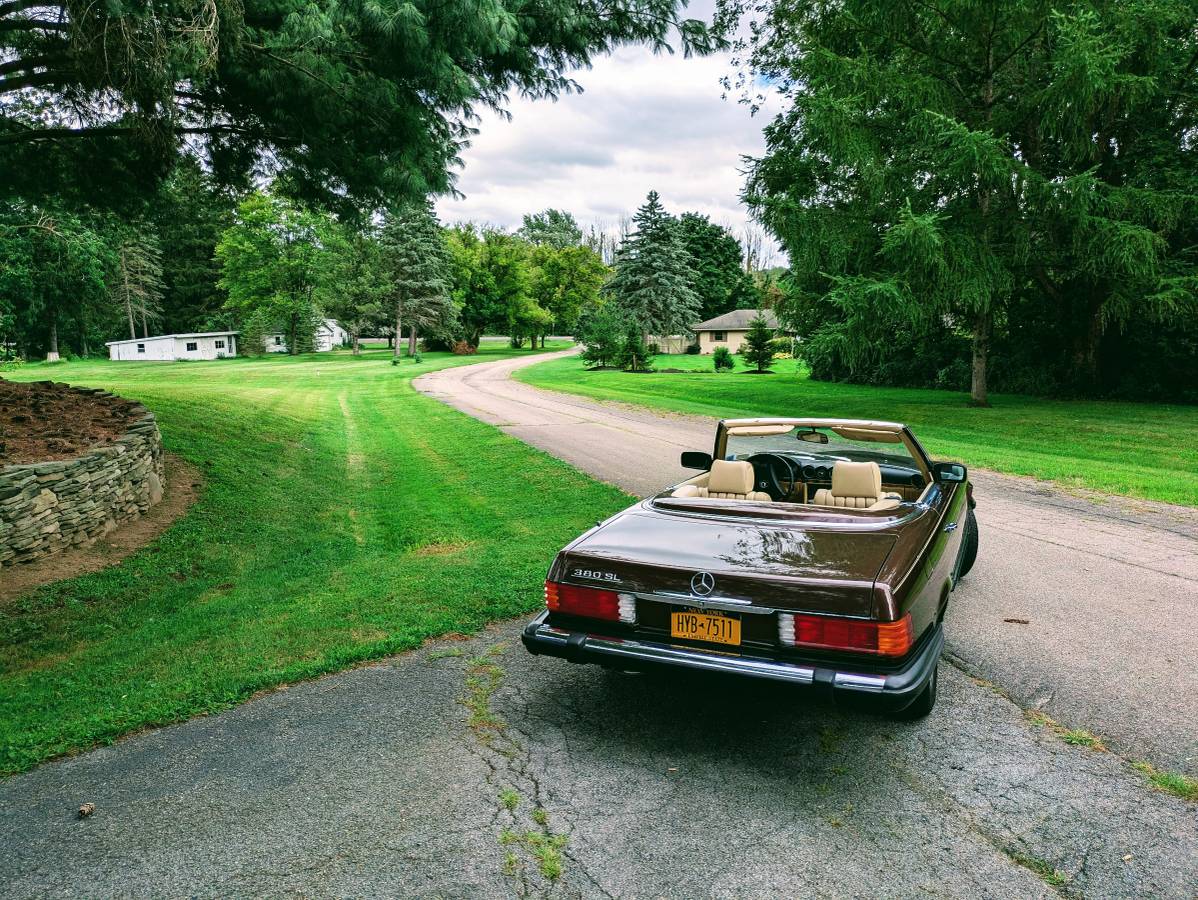 Mercedes-benz-Benz-380sl-1985-brown-1