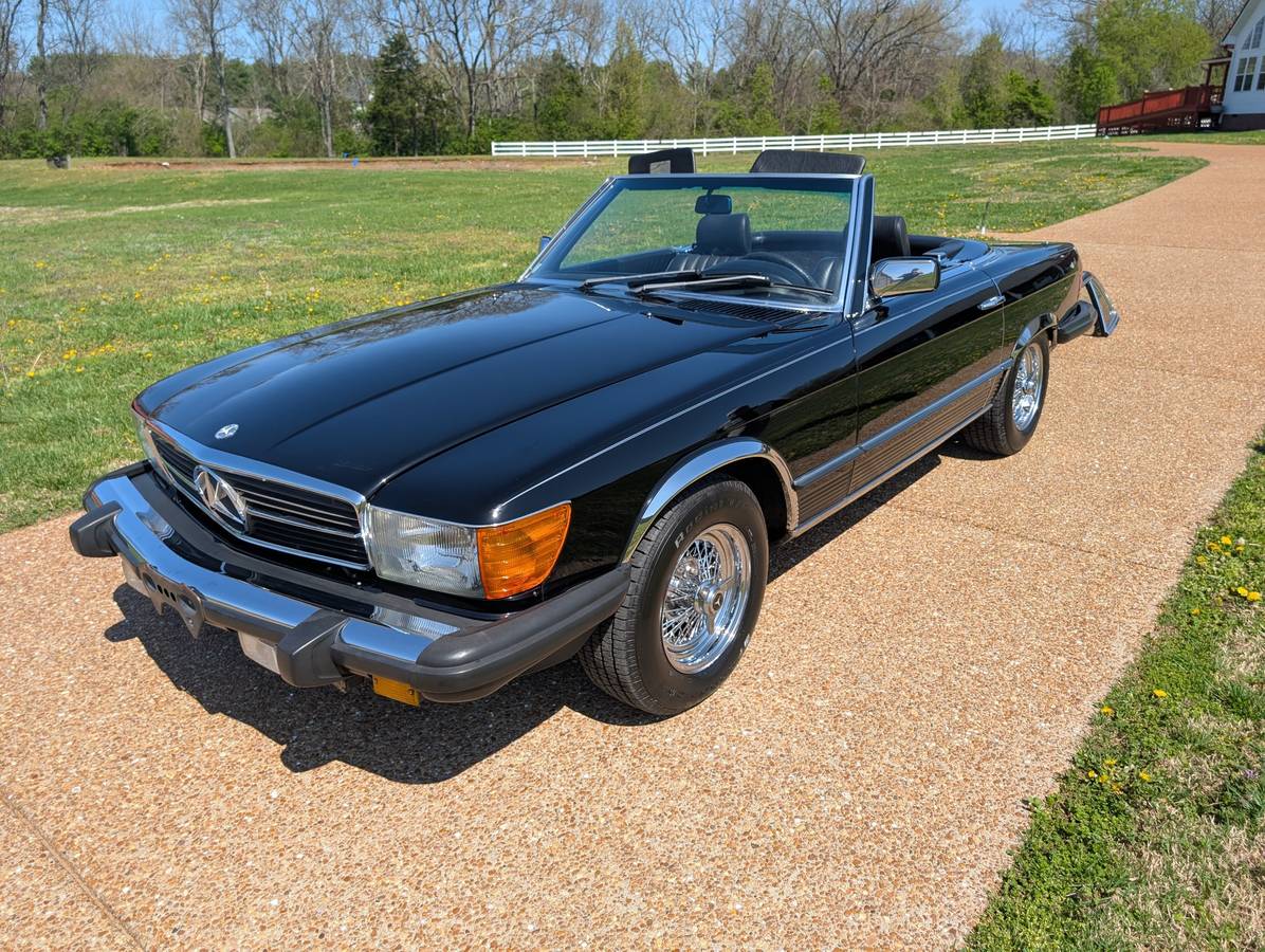 Mercedes-benz Benz 380sl euro  1984 black