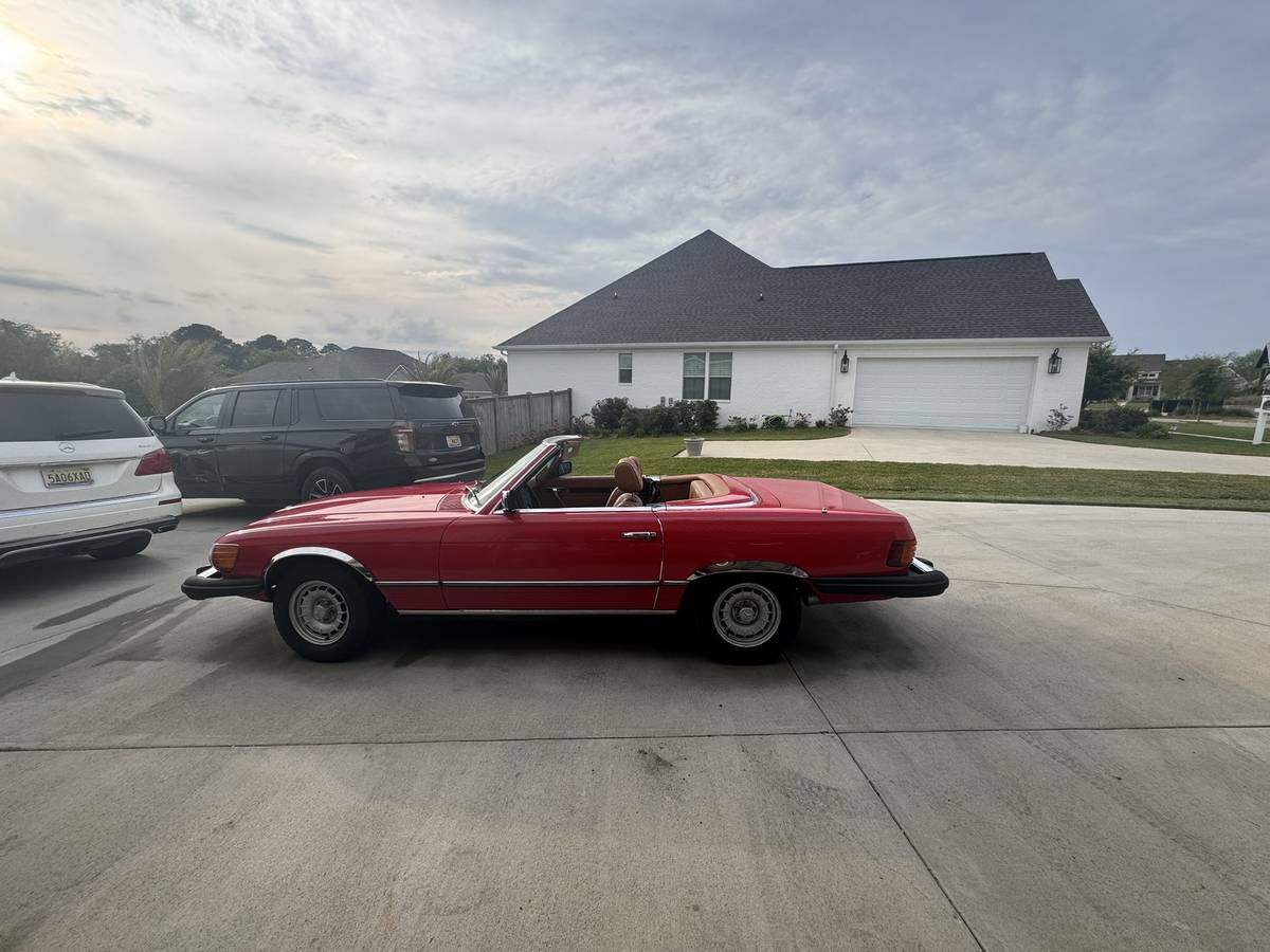 Mercedes-benz Benz 450sl  1979 red