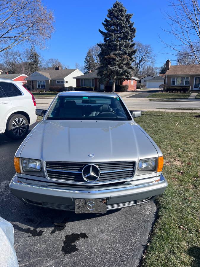 Mercedes-benz Benz 500 sec  1984 silver