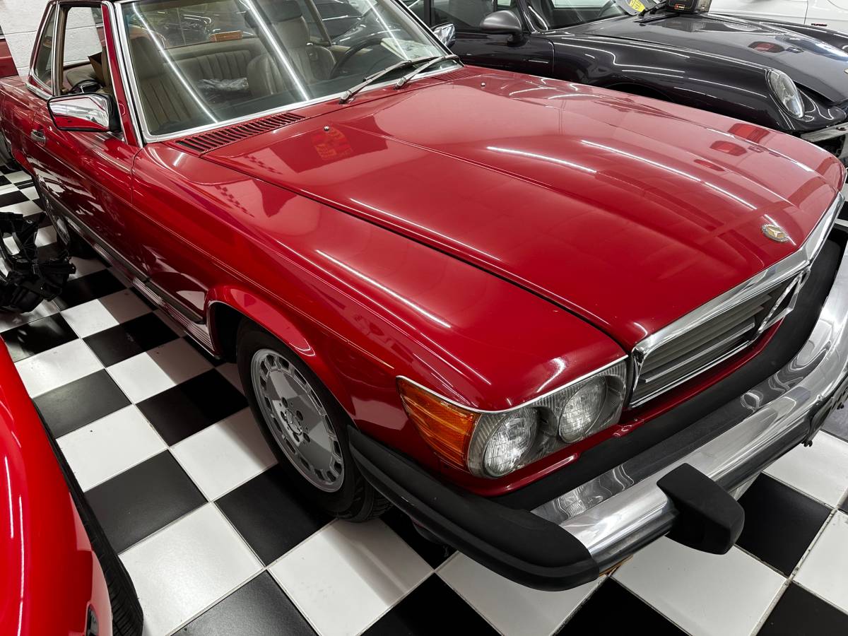 Mercedes-benz Benz 560 sl  1988 red