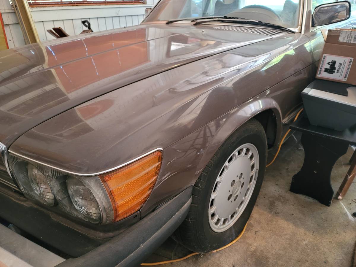 Mercedes-benz -benz 450 sl  1977 brown