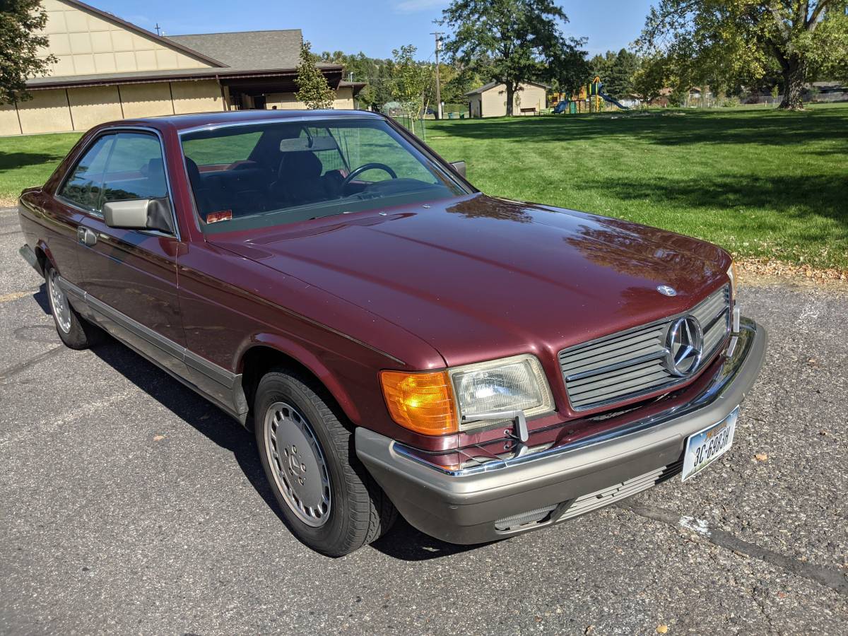 Mercedes-benz -benz s-class  1986 red