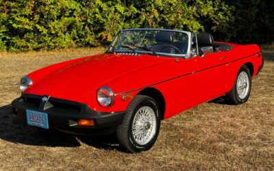 Mg B convertible  1980 orange