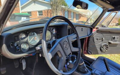 Mg B convertible  1980 red