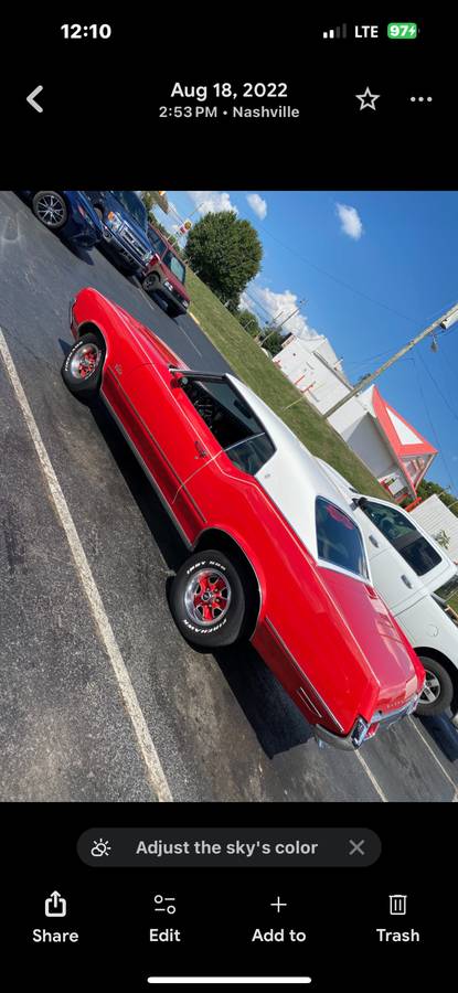 Oldsmobile Cutlass  1972 red